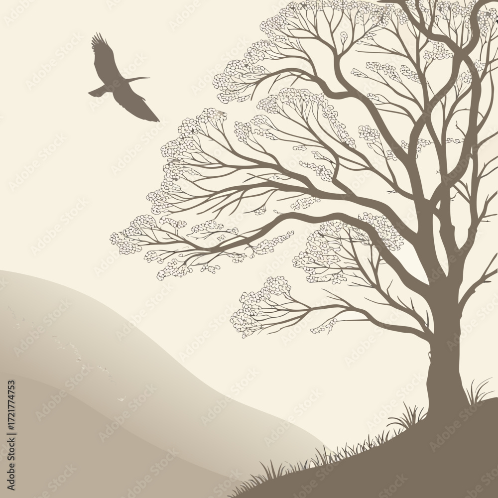 Fototapeta premium Transparent Grain Overlay Neutral Gradient