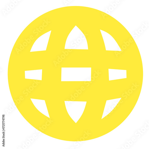 Yellow Credit Card Icon for Payment and Financial Transaction