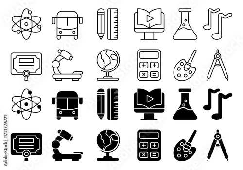 Science Education Icons Vector Pack