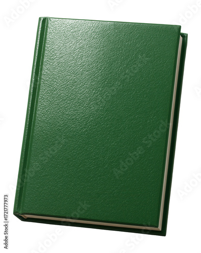 Green book cover with bubbly, grainy texture.