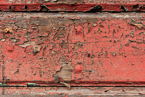 Wallpaper Mural Old wooden texture with peeling paint. Wooden vintage background Torontodigital.ca