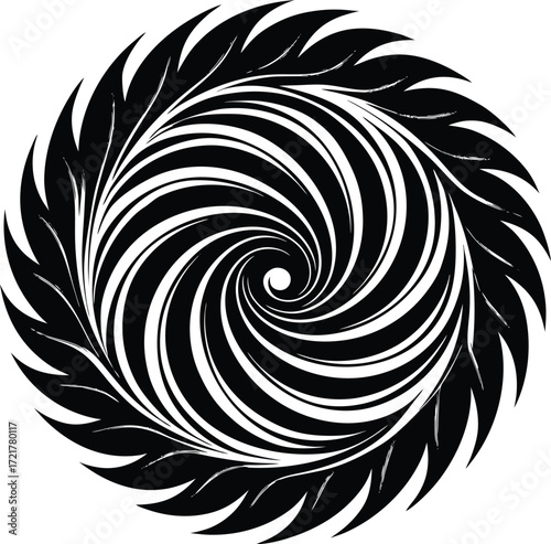 Abstract golden swirl texture reflecting light creates dynamic flowing movement isolated on transparent background