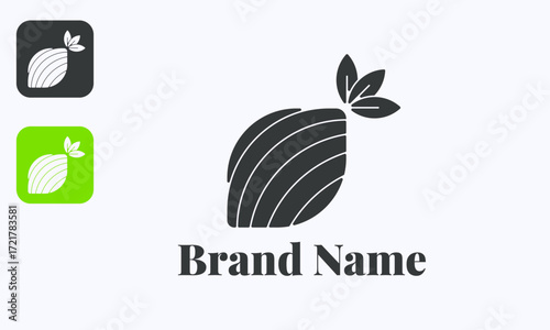 Natural Shell Letter D Logo Beautiful Modern Elegant Design