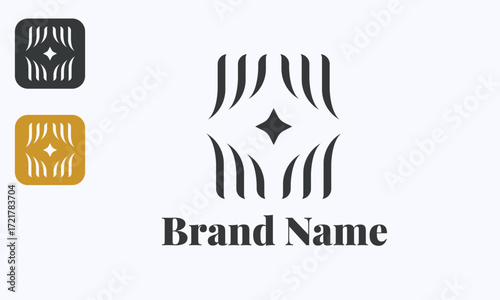 Abstract Black Hole Logo Modern Simple Unique Design