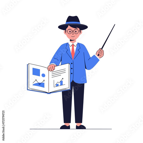Business Presentation Data Analyst Showing Insights