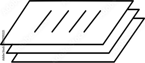 Stack of Paper Documents Icon