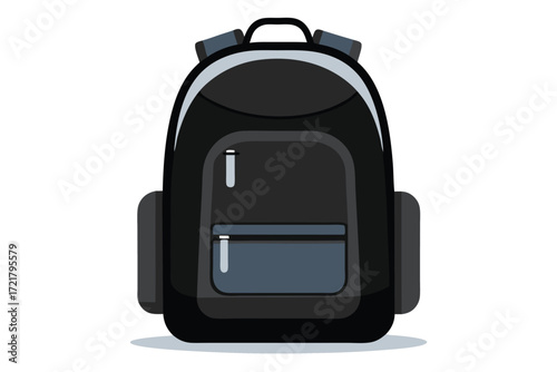 Stylish black backpack for everyday use and travel with multiple compartments and durable design