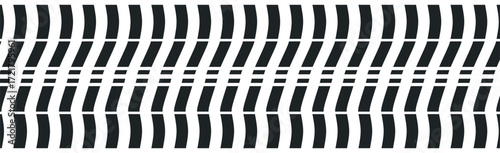 Panoramic texture background car tire on white background - Vector illustration
