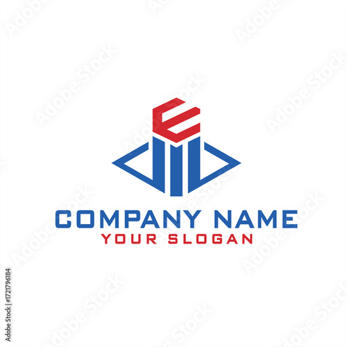 letter E for building or architecture logos