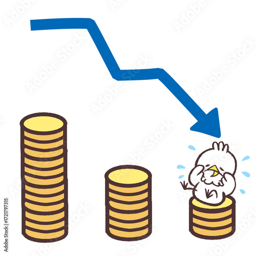 お金が減って困る白い鳥のラスト