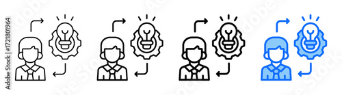 Entrepreneurial Spirit icon In Different Styles Set Collection