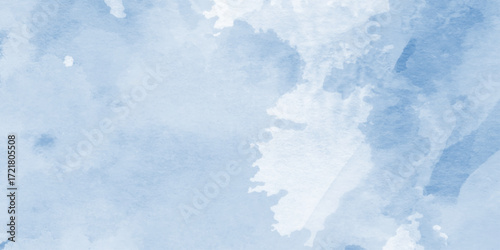 Blue pastel marble watercolor texture background,  blue watercolor texture surrounding with various clouds or fog,white backdrop concrete texture,top counter top-view of natural tiles stone in luxury,