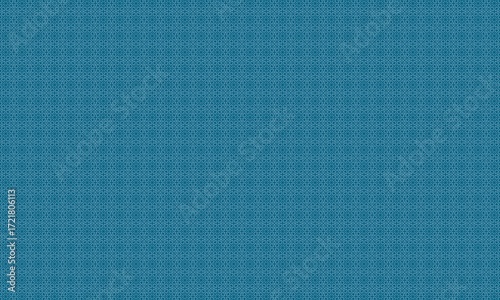 A seamless teal background with a geometric floral pattern in a repeating tile design layout
