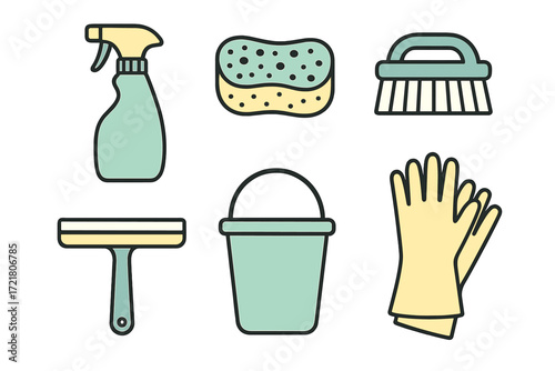 Cleaning supplies for effective home maintenance and sprucing up spaces
