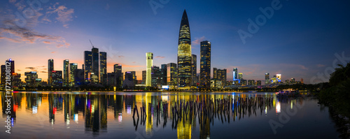 Shenzhen skyline at Night