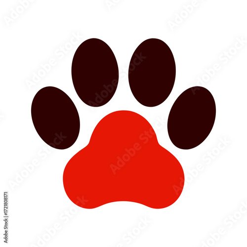 Transparent png available silhouette of a cat paw vector design illustration