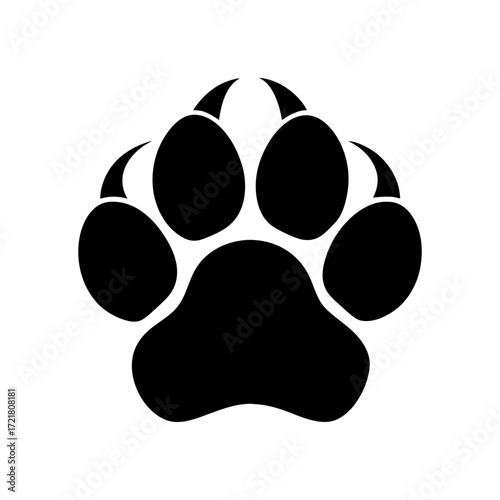 Transparent png available silhouette of a lion wild animal vector icon with white background