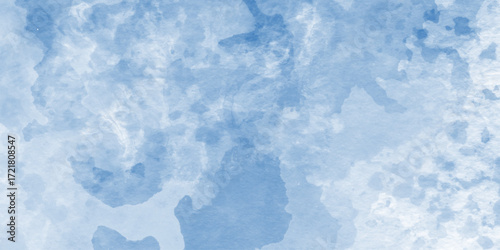 Blue pastel marble watercolor texture background,  blue watercolor texture surrounding with various clouds or fog,white backdrop concrete texture,top counter top-view of natural tiles stone in luxury,