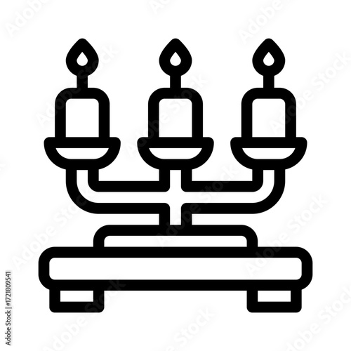 candlestick line icon, candlestick vector outline symbol for apps, websites, and UI design