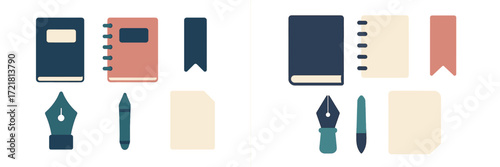Tools for creativity and organization displayed on a desk suggestive of planning and writing sessions
