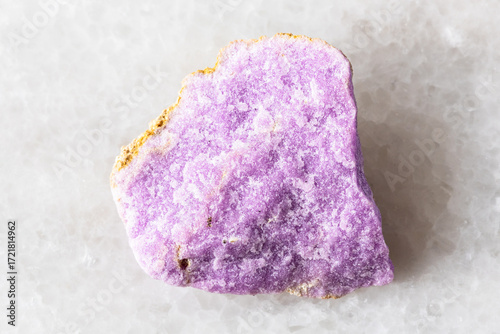 sample of rough phosphosiderite mineral on white