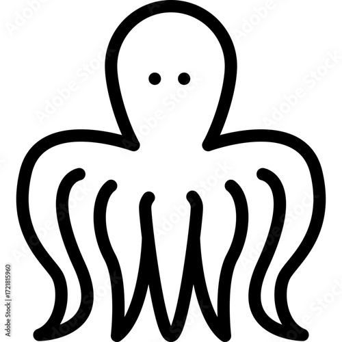 Vector image of an Octopus