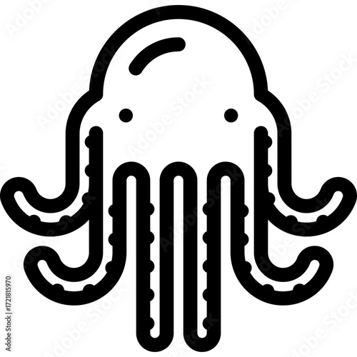 Vector image of an Octopus