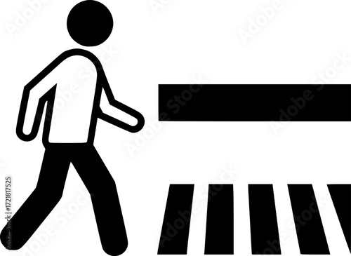 pedestrian walk icon vector illustration