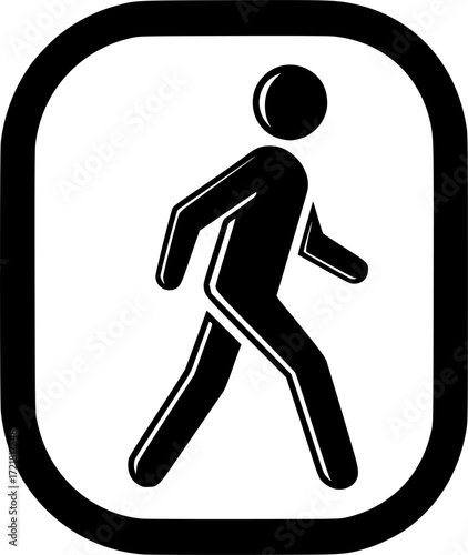 pedestrian walk icon vector illustration