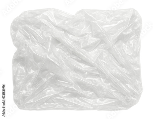 Crumpled plastic wrap texture.