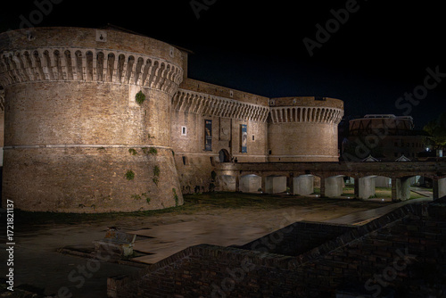 Rocca Roveresca
in the center of Senigallia at night