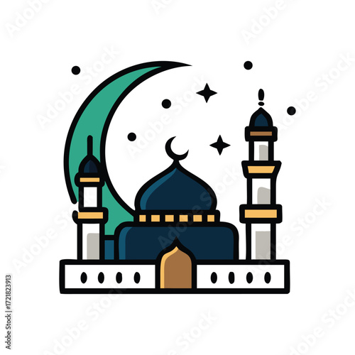 Majestic masjid nabawi illuminated at night saudi arabia sacred islamic holy site