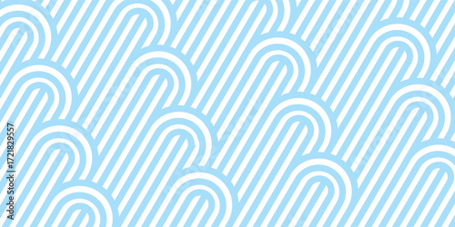Seamless pattern with twisted lines, vector linear tiling background, stripy weaving, optical maze, twisted stripes.