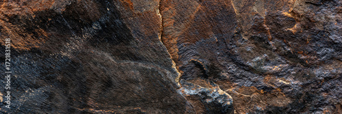 Wallpaper Mural Panoramic image. Colored natural granite structure Torontodigital.ca