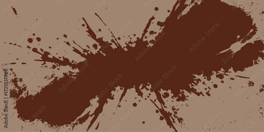 Obraz premium Abstract vector grunge background with black ink splash and dirty paint stains