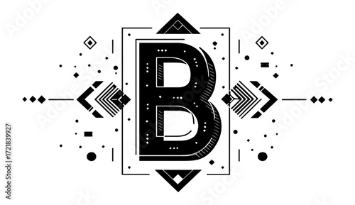 Abstract letter b design