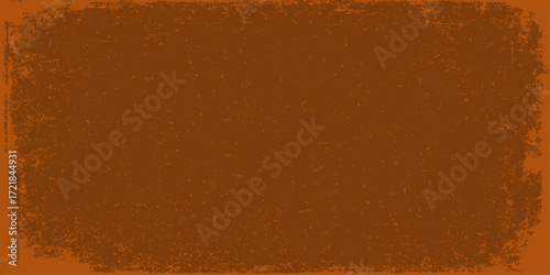 A textured, old grunge paper with a vintage brown and orange surface, perfect for an aged backdrop design