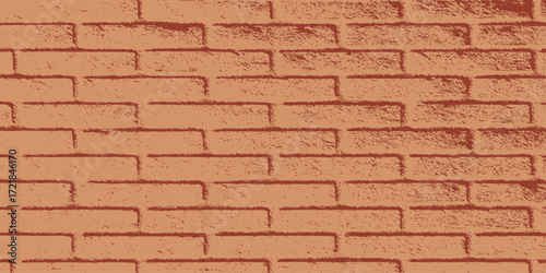 Abstract texture of a weathered red brick wall with a solid, old pattern. cement, brown, block, brickwork, backgrounds, brickwall, construction, concrete, structure, textured, house