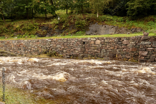 Road along a river