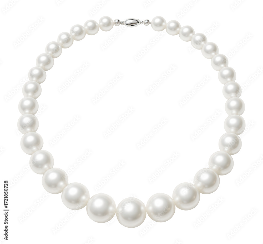 Obraz premium Pearl necklace in a simple arrangement.
