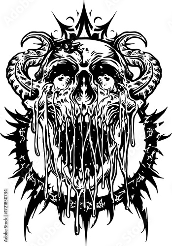 dark shine and skull  logo  pack