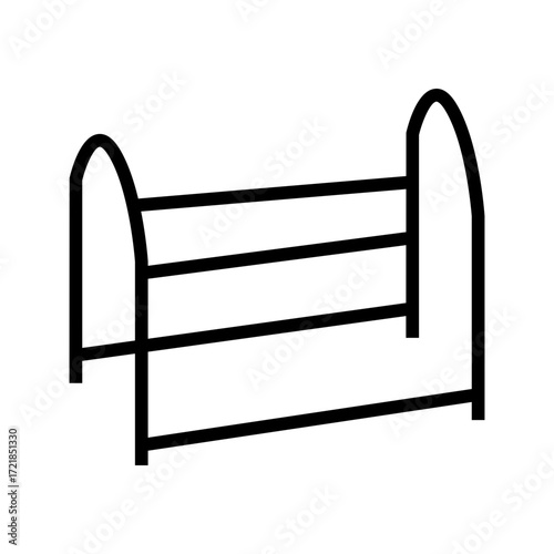 vector illustration of a rack