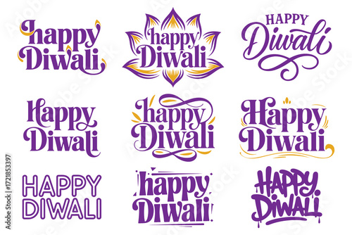 Diwali Logo Vector | Festival of Lights Symbol | Happy Diwali Design