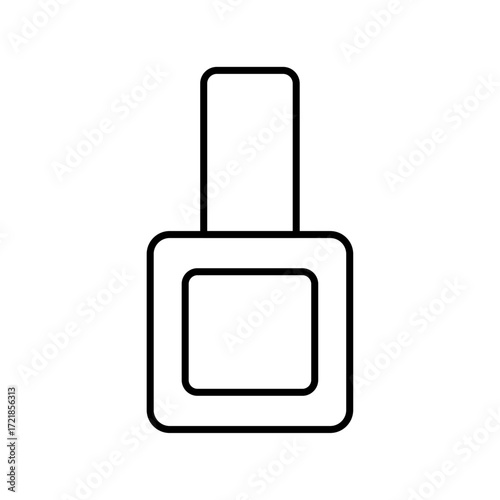 
An illustration of a black icon of makeup and beauty salon supplies on a white background