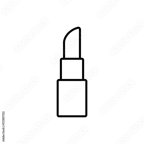 
An illustration of a black icon of makeup and beauty salon supplies on a white background