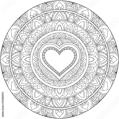Zen Mandala Coloring Experience for adults and kids 