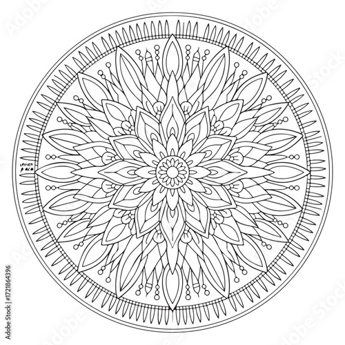 Magical Mandala Coloring Pages for adults and kids 