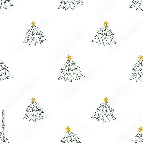 christmas tree background, pattern with Christmas tree 