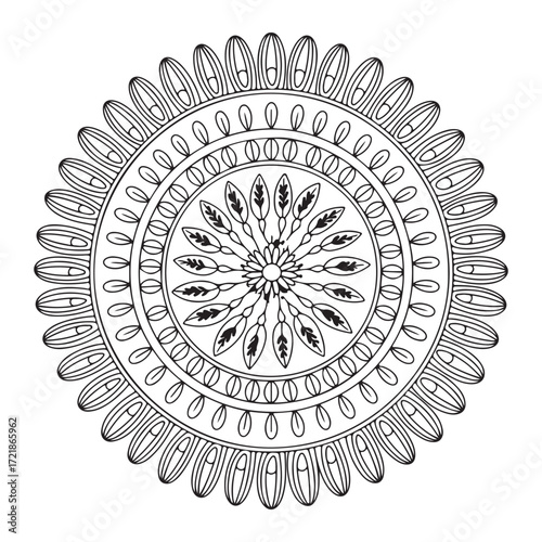 Magical Mandala Coloring Pages for adults and kids 
