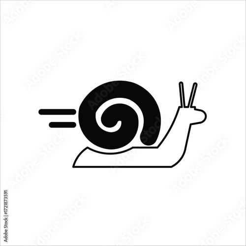 slow icons. simple line vector